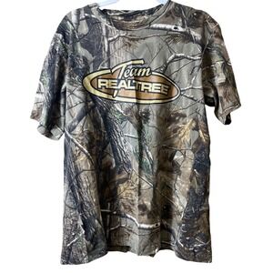 Team Realtree Camo Graphic T-Shirt Mens XL AP Camouflage Hunting Gorpcore Tee